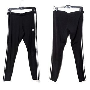 ADIDAS Cotton Side Stripe Midrise Leggings L